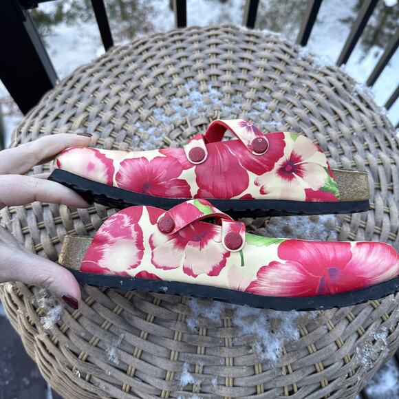 Birki’s by Birkenstock Women's 8 US 39 EU Maria Floral slip on Clogs Open Heel - Picture 10 of 15